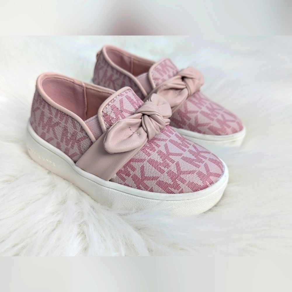 MICHAEL Michael Kors Jem Bow Slip-On Sneaker Toddler Size 5